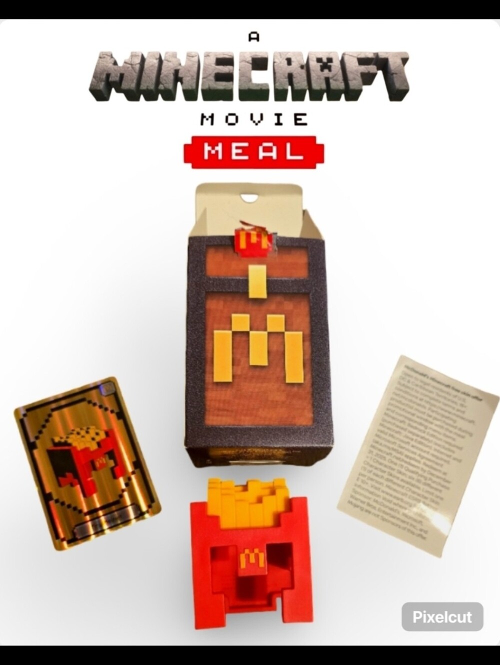 McDonald’s Minecraft Movie Adult Happy Meal Toy – FRY HELMET Collectible Figure